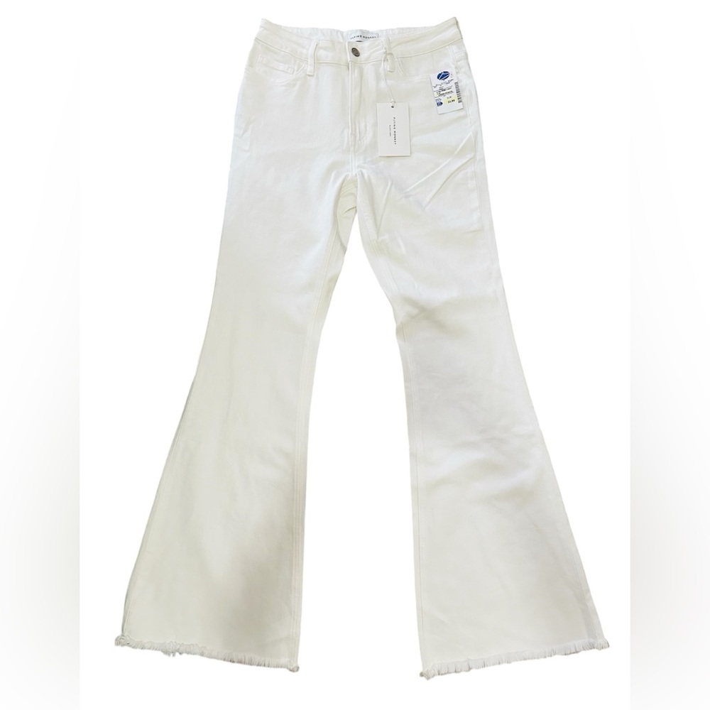 Women’s Flying Monkey High Rise Off White Flare Jeans